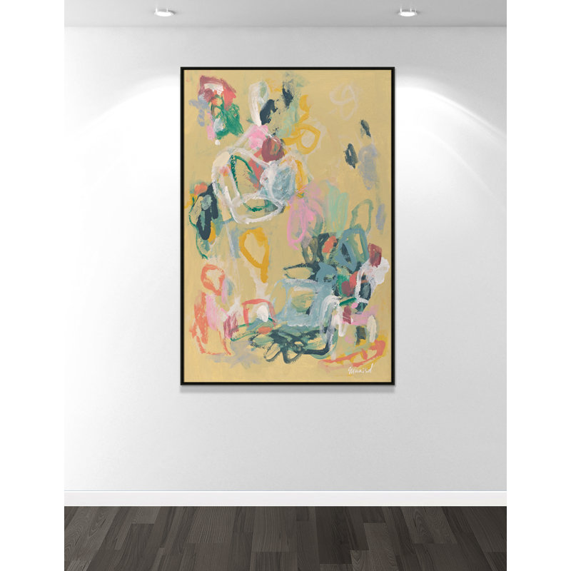 «Living In Colours» par Marisol Evora, L 41,5 po x H 61,5 po, Flottant espresso