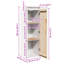 Goeffrey 100cm H x 30cm W Solid Wood Floating Bookcase-538676627-600726700
