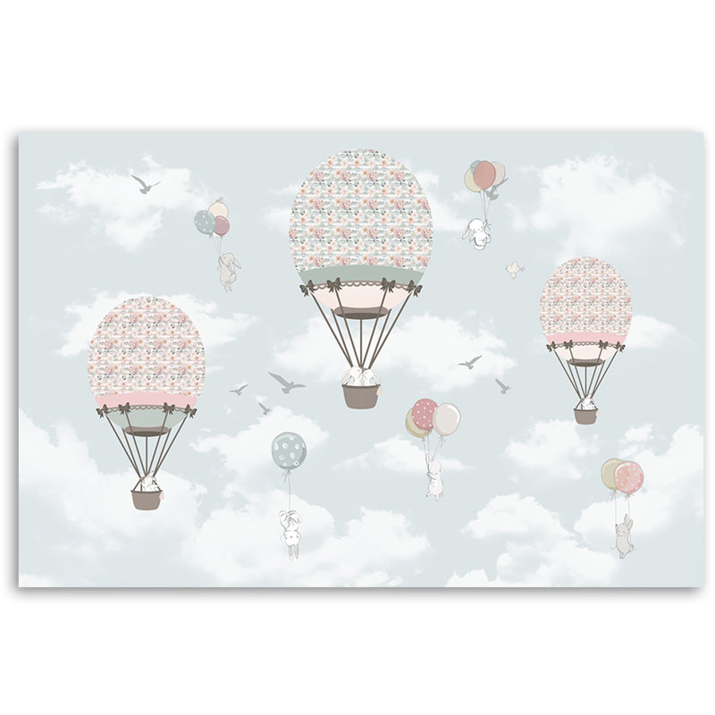 Colourful Balloon Animals, Children, - No Frame Print on Canvas