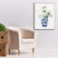 «Floral Chinoiserie 2 Cobalt» par Danhui Nai, art mural sur toile-579458463