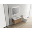 Meuble-lavabo mural simple avec plateau en résine Anye 0 po Anye