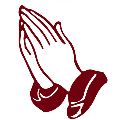 Décalcomanie murale prayer mains