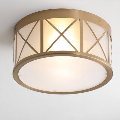 Plafonnier encastré tambour 2 lumières Baity