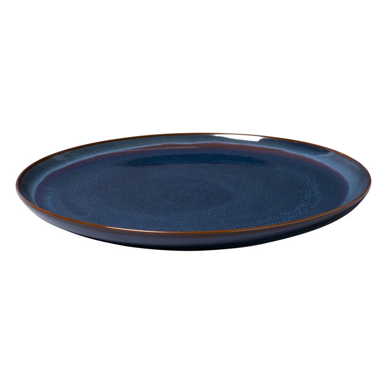 comme. par Villeroy & Boch, assiette en porcelaine de qualité supérieure, va au lave-vaisselle et au micro-ondes, 11,5 po de diamètre, bleu