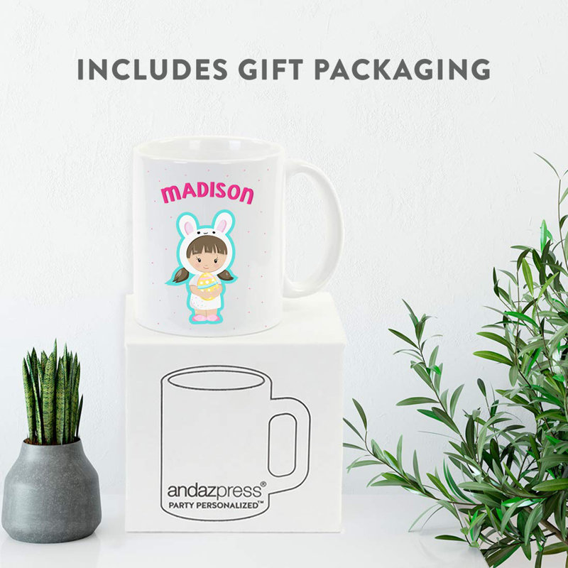 Grande tasse à café pour enfant à bébé personnalisé à poils Velasquez, Oui
