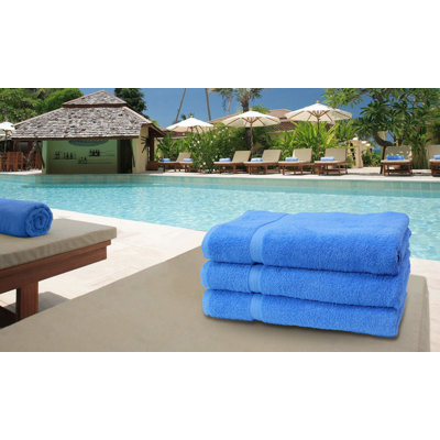 Martex Pool Caribbean Bahama Blue Bath Sheet