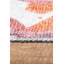 Tapis décoratif à motif géométrique orange et gris-294185950