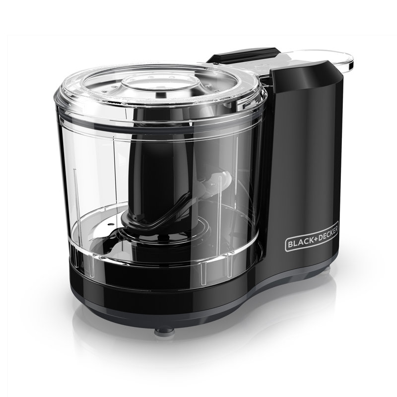 BLACK+DECKER 1.5-Cup Electric Food Chopper, One Touch Pulse, 150W Motor, Stay-Sharp Blade, Dishwasher Safe, Black