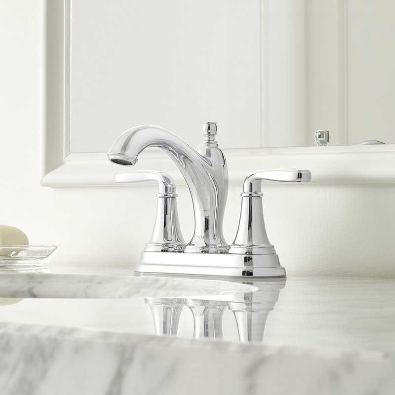 Northcott Centerset Bathroom Faucet in with Drain Assembly, Polished Chrome