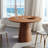 Finnerty Circular Dining Table with Wooden Base-110480661-111786370