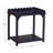 Madeline Scalloped Rectangle Side Table Navy Blue-529836942