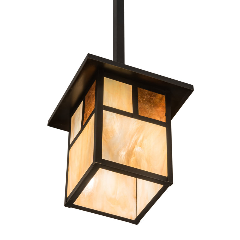 Luminaire rectangulaire simple 1 lumières Youngblood, Orange / Transparent,  H 72 po x l 9 po x P 9 po