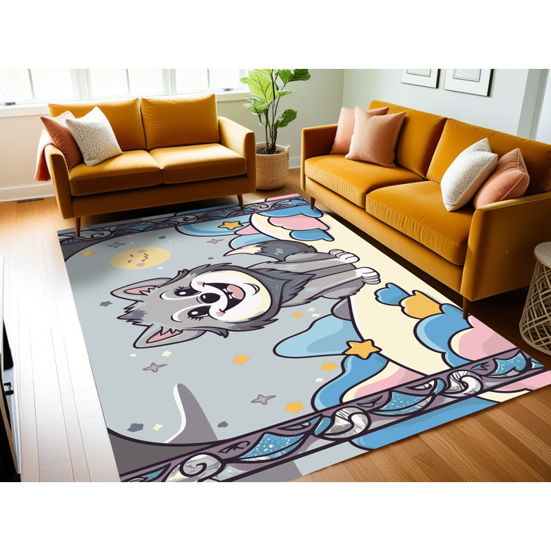 Tapis de Noël lavable The Holiday Aisle®, Rectangulaire 8 pi x 12 pi