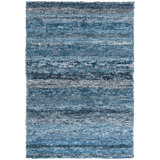 Denim Chindi Blue Hand Hooked Cotton Rug