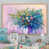 Toile naturelle avec cadre flottant