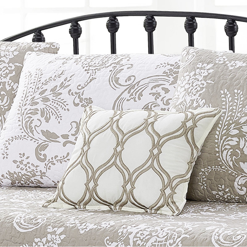 6 Piece LA Boheme Daybed Cover Set, Taupe