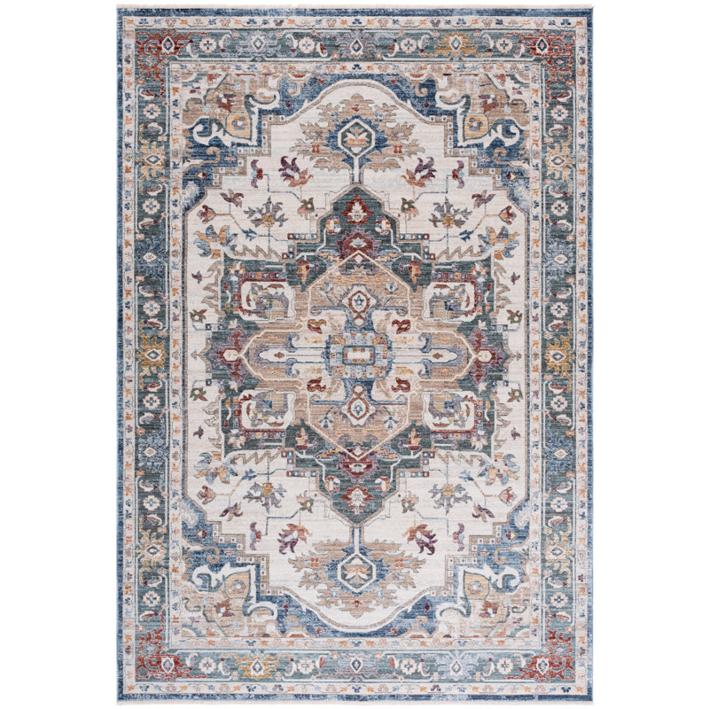 Lauren Ralph Lauren 1422 Performance Oriental Rug, Square 6'7"