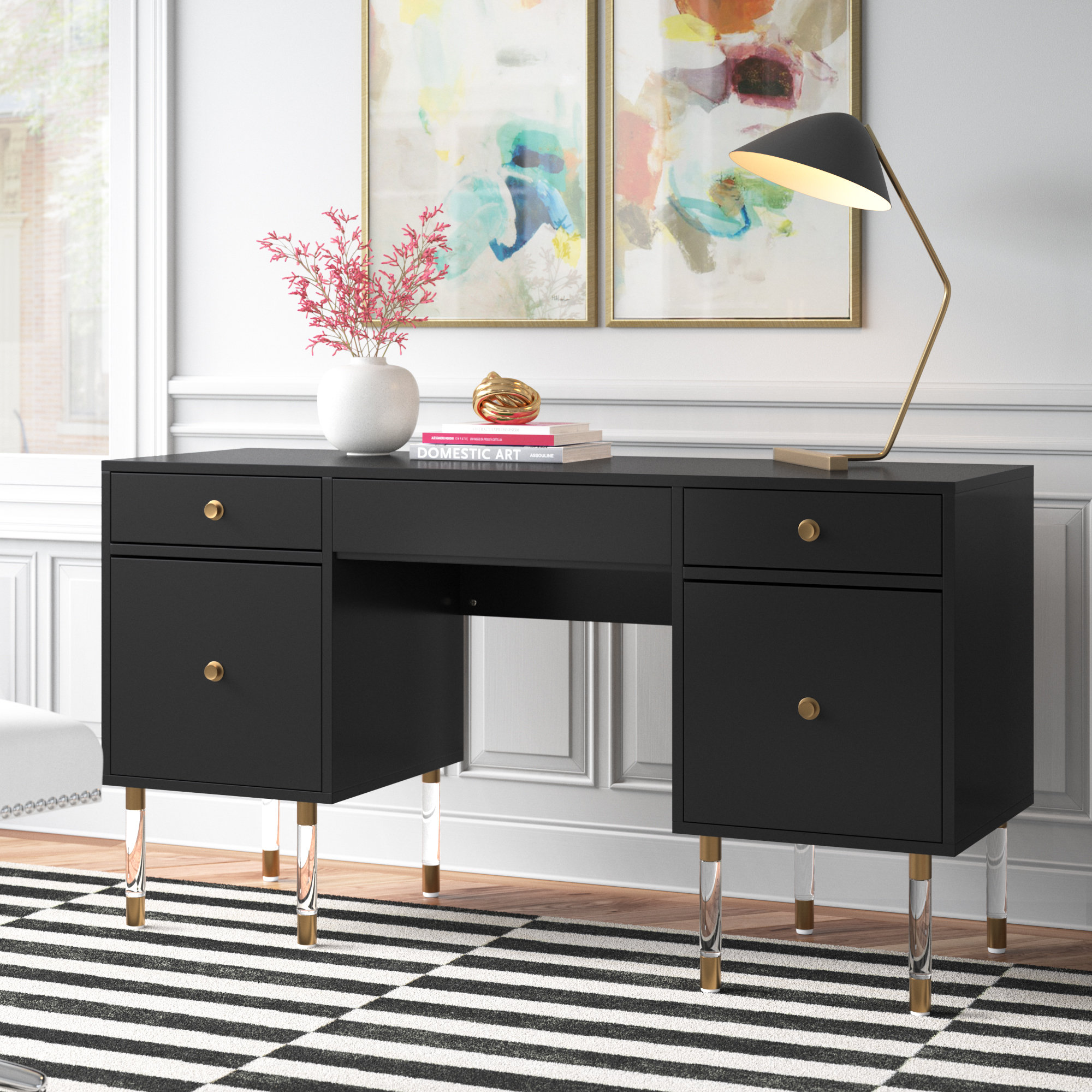 Willa arlo interiors dayne deals black writing desk