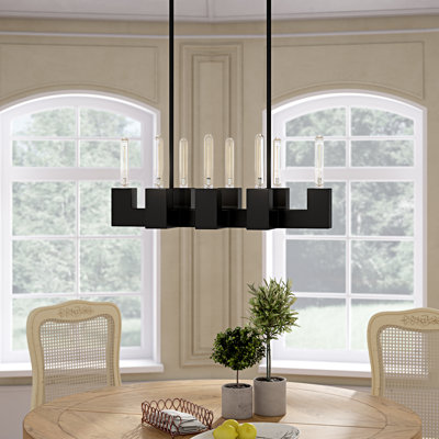 Jeterson 8 - Light Dimmable Square / Rectangle Chandelier