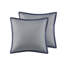 Édredon bleu marine - très grand, 8 pièces, rembourrage, édredon à bordure brodée, broderie-121409497-121409500