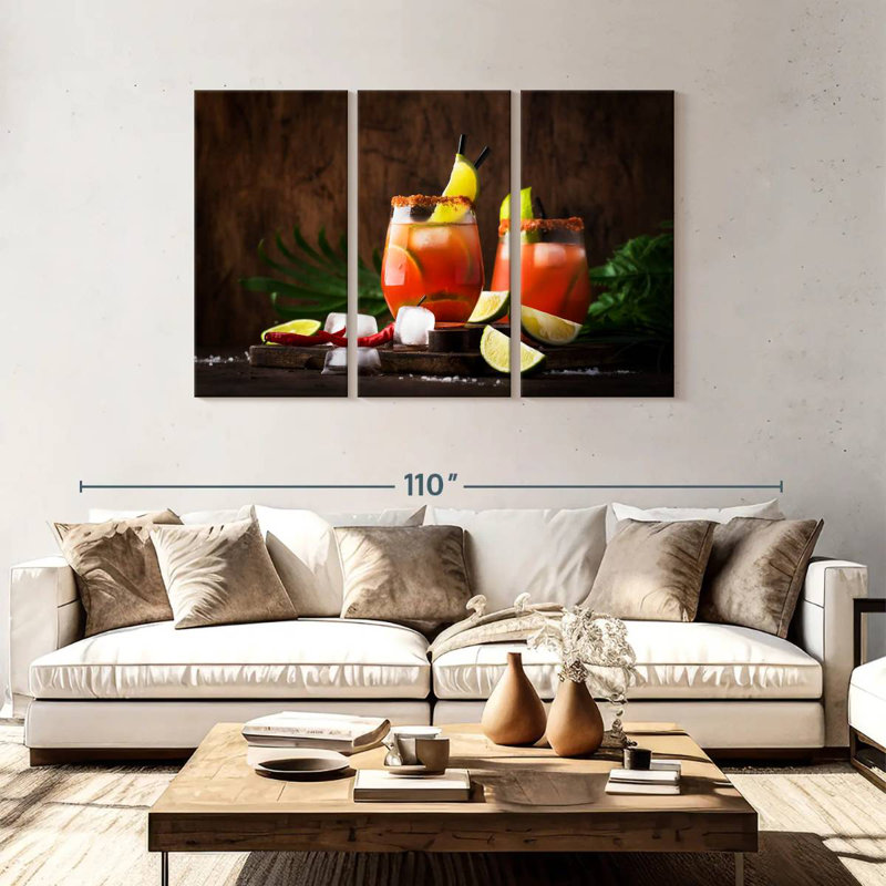 Yarlin Michelada Cocktail, H 48 po x l 74 po