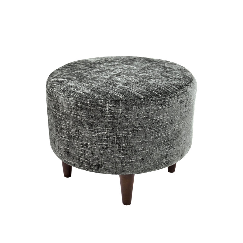 Trenton Upholstered Ottoman, Steel