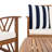 Hurteau Acacia 4 - Person Patio Conversation Set with Cushions