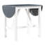Ensemble de table de salle à manger à hauteur de comptoir en bois 3 pièces avec 2 chaises rembourrées pour petit espace (ensemble de salle à manger)-439053857-439053854-439053852