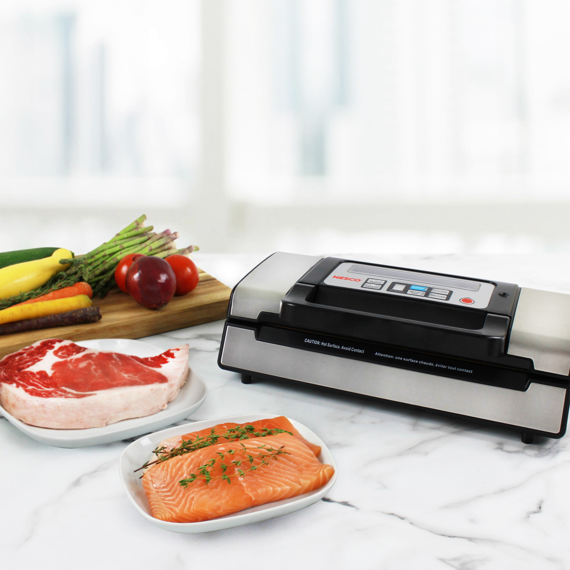 Nesco Deluxe Dual-Pump Vacuum Sealer VS-12 Reviews Wayfair