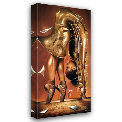 Red Barrel Studio® , Salaam Gallery Wrapped Canvas Art Titled: Balletic Tune