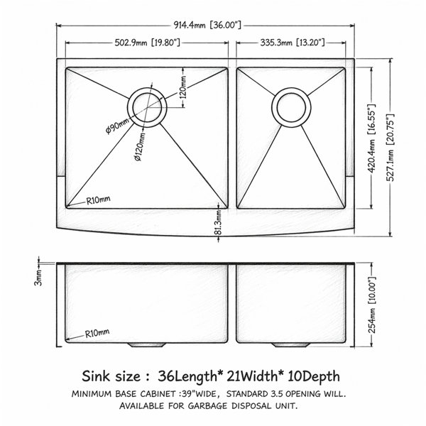 Dimensions du produit