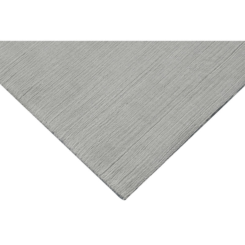 High-Quality Hand-Knotted Taupe Area Rug, Rectangle 5' x 8'