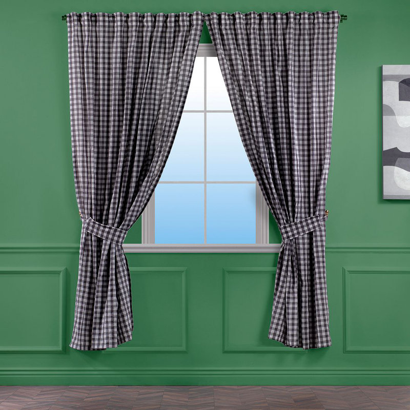 Blackout Curtain - 1 Pc, Grey/Brown/Blue, 36cm Width x 63cm Drop