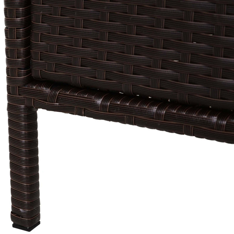 Porte-serviettes d'extérieur, 3 tiroirs, armoire de rangement en rotin