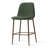26 inch Mid-Century Modern Upholstered Counter Height Stools For Kitchen Island With Wood Grain Metal Legs-1229819271