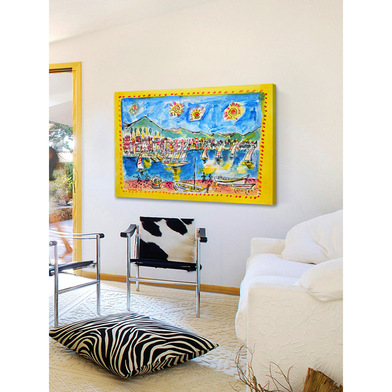 « santa margherita italie » par wayne ensrud, reproduction d’art sur toile tendue, 40 po x 60 po