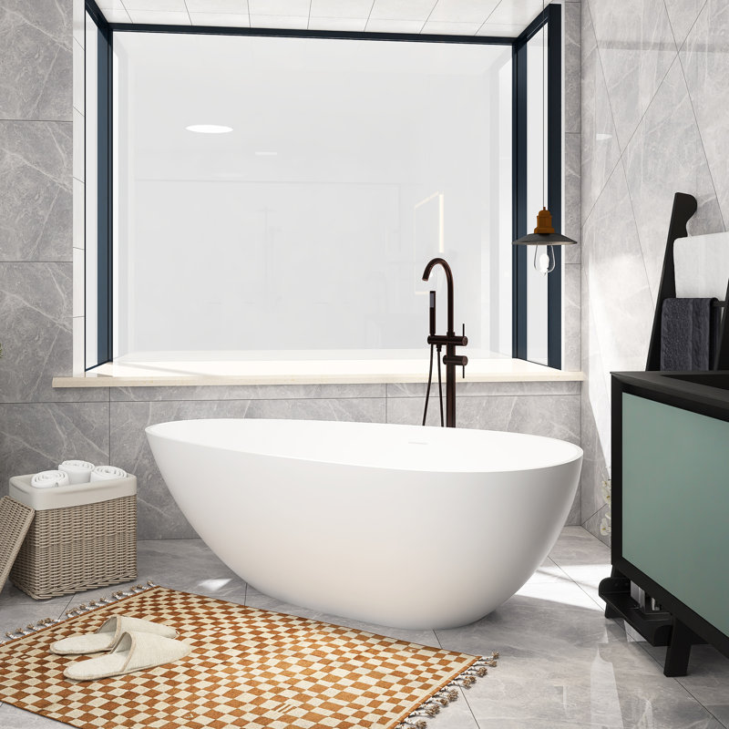 66.88'' x 33.5'' Solid Surface Bathtub