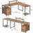 Vlado 63'' L Shaped Desk with Drawers-2067798962