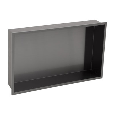 21'' W x 13'' H Bathroom Shower Niche, Stainless Steel Rectangular Wall Niche