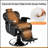 Heavy Duty Reclining Barber Chair With 360° Swivel, Height Adjustable, And Reinforced Stitching For Professional Salons