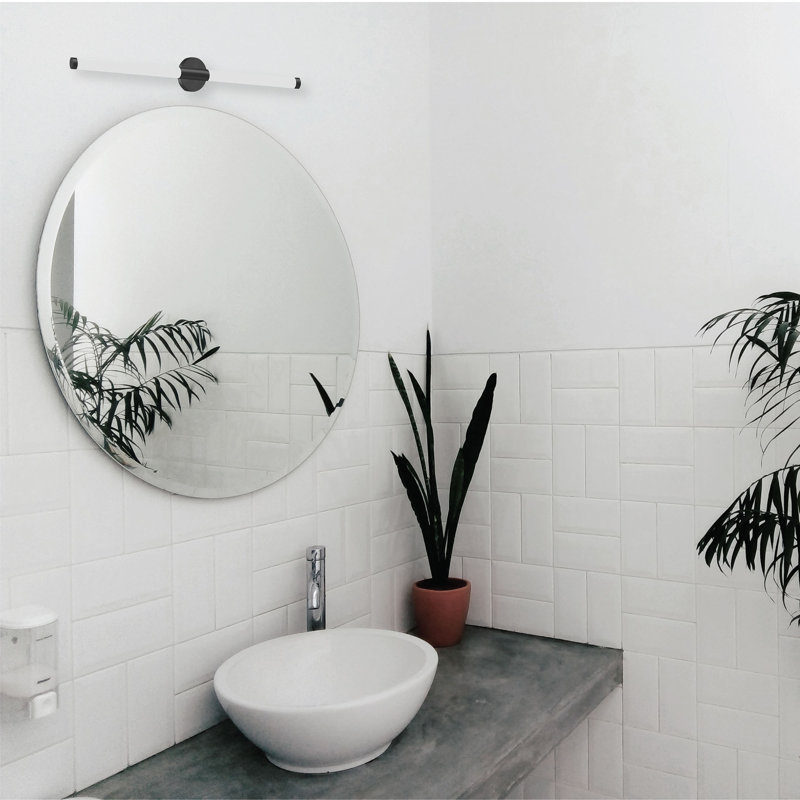 Farhanaaz LED Armed Sconce, Matte Black