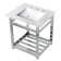Ceramic Rectangular Console Bathroom Sink with Overflow