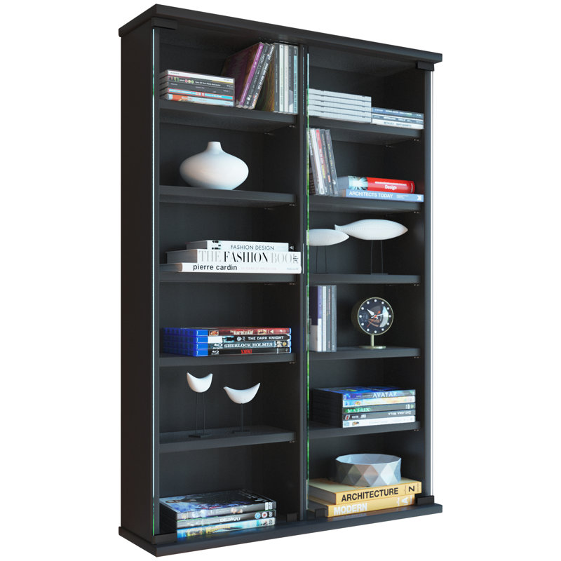 91 cm H Multimedia Storage, Black