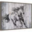 Reproduction d’art sur toile, "Running Black Horse" par Irena Orlov