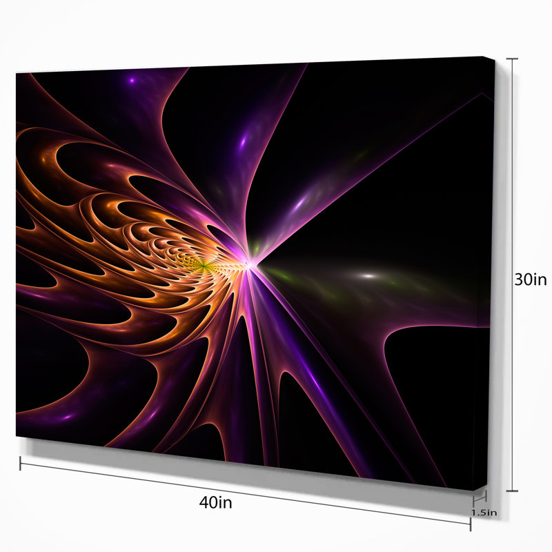 « fractal 3d renflements », impression sur toile tendue, H 30 po x l 40 po x P 1 po