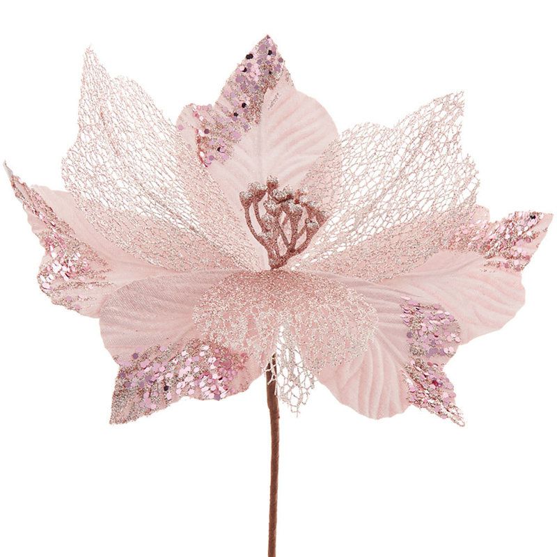 Fabric Poinsettia Arrangement