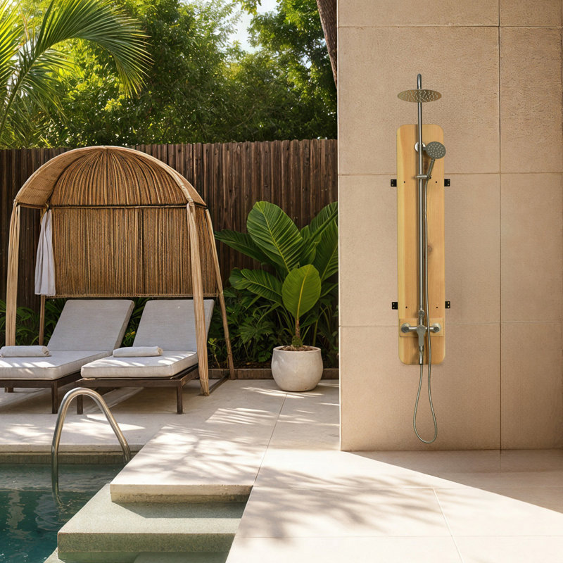 Meridian Wall Shower Polished