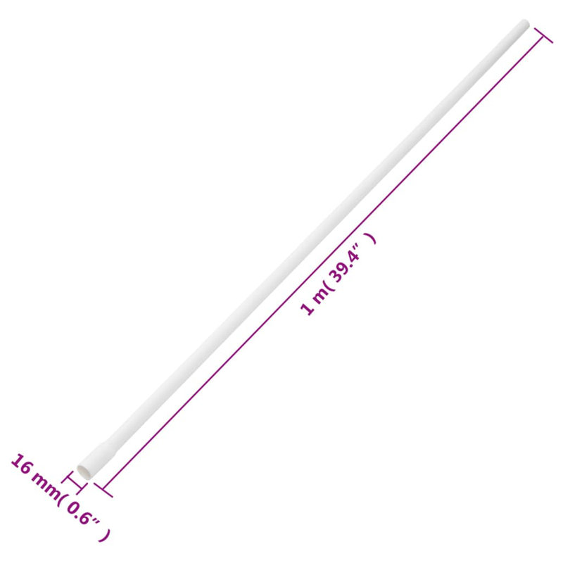 VidaXL Cable Cover, 0.6" H x 39.4" W x 0.6" D