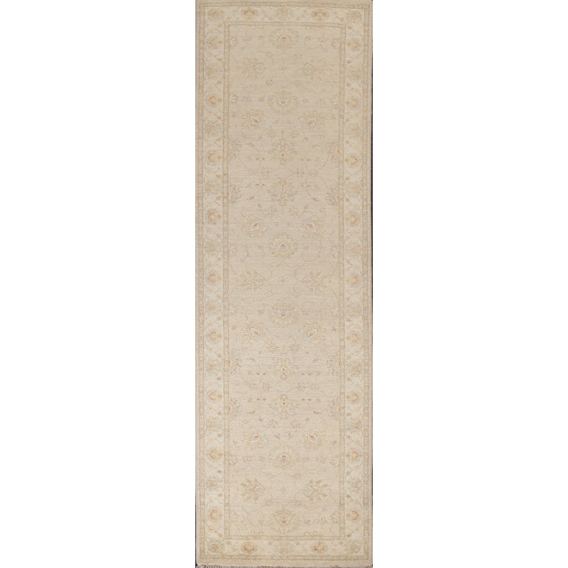Peshawar Chobi One-of-a-Kind 2'8" x 10'1" New Age Area Rug in Beige