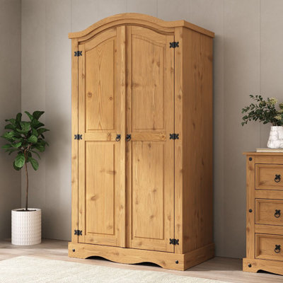 Samual 2 Door Solid Wood Wardrobe